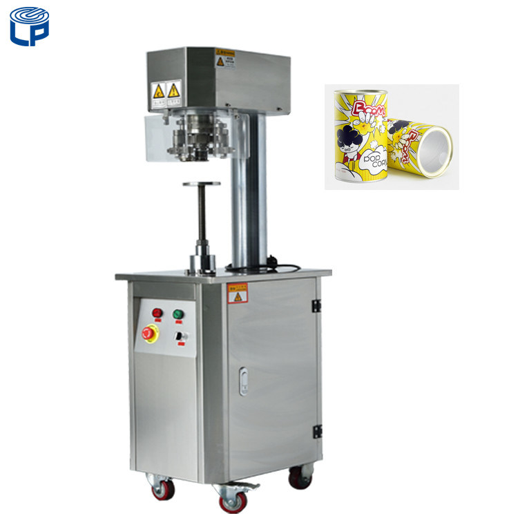 23cans/Min Beverage Can Sealing Machine , 2 rollers Plastic Can Sealing